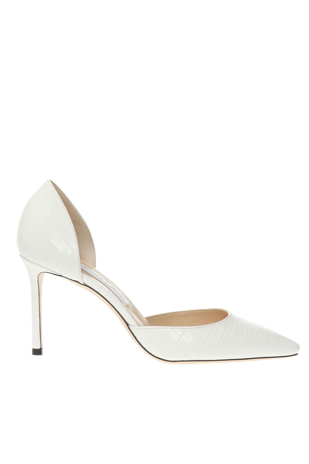 White Esther leather stiletto pumps Jimmy Choo Vitkac Canada